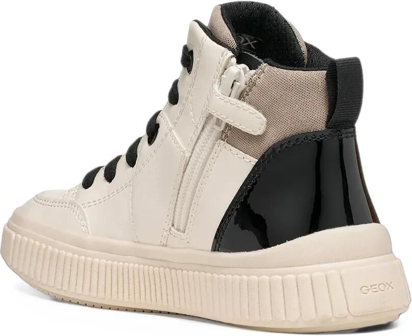 Geox Kids Laquinny glitter-detail high-top sneakers Beige - Foto 2