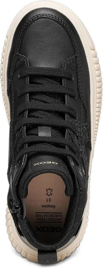 Geox Kids Laquinny glitter-detail sneakers Zwart - Foto 3