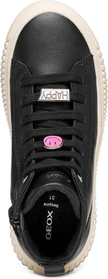 Geox Kids Laquinny high-top sneakers Zwart - Foto 2