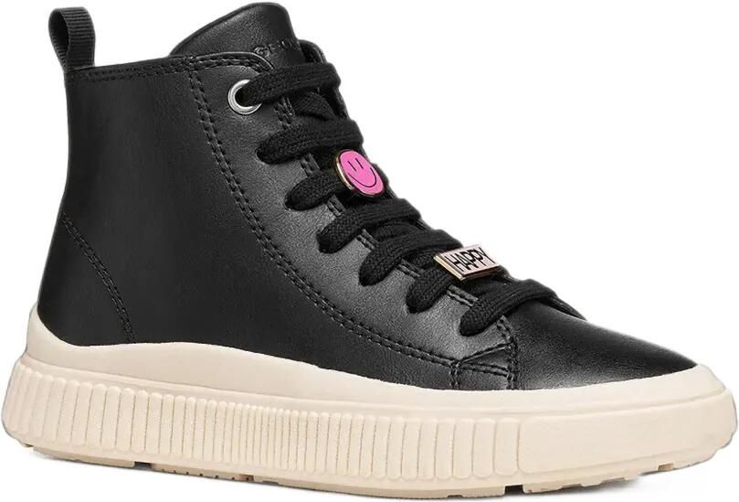Geox Kids Laquinny high-top sneakers Zwart