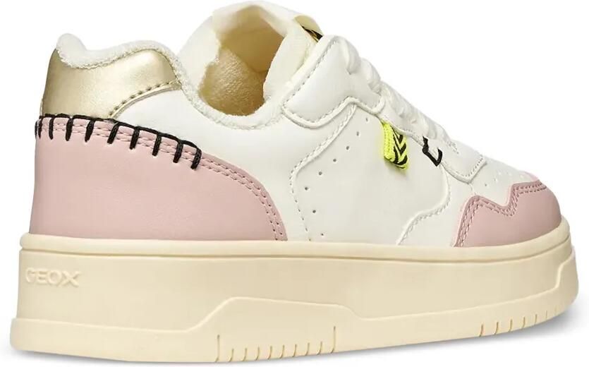 Geox Kids Lestrella low-top sneakers met contrasterend vlak Wit - Foto 2