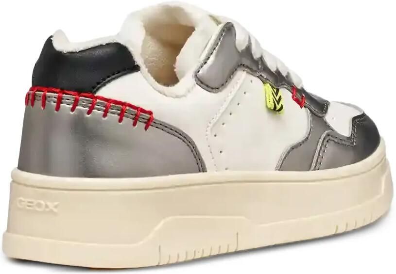 Geox Kids Lestrella sneakers met contrasterende stiksels en vlakken Wit - Foto 2