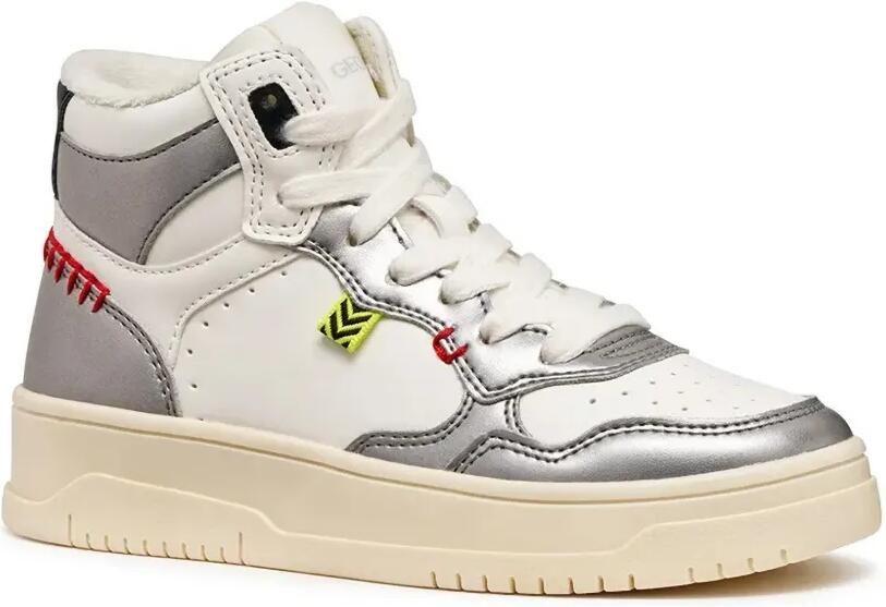 Geox Kids Lestrella sneakers met vlakken Wit