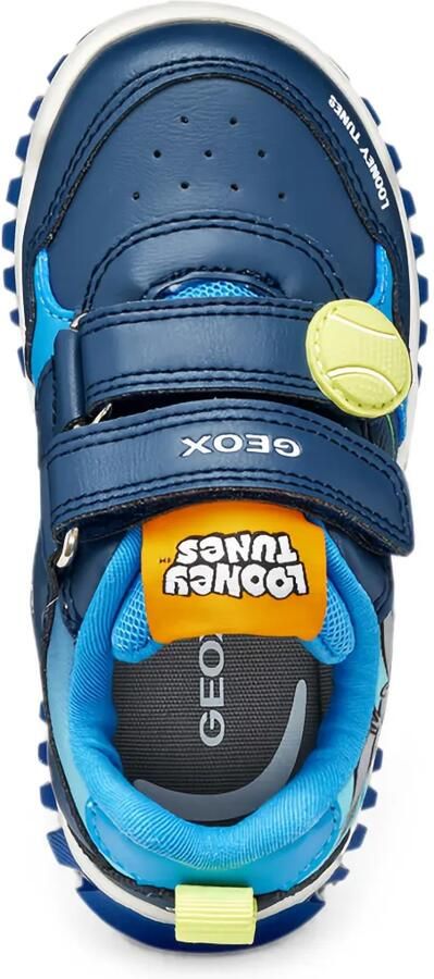 Geox Kids Lightyloo Bugs Bunny sneakers met klittenband Blauw - Foto 5