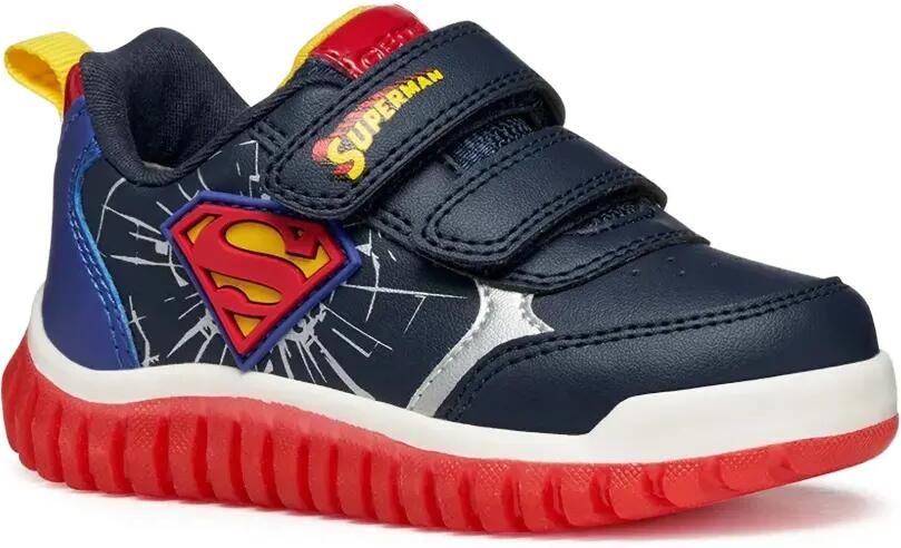 Geox Kids Lightyloo sneakers met logoband Blauw - Foto 4