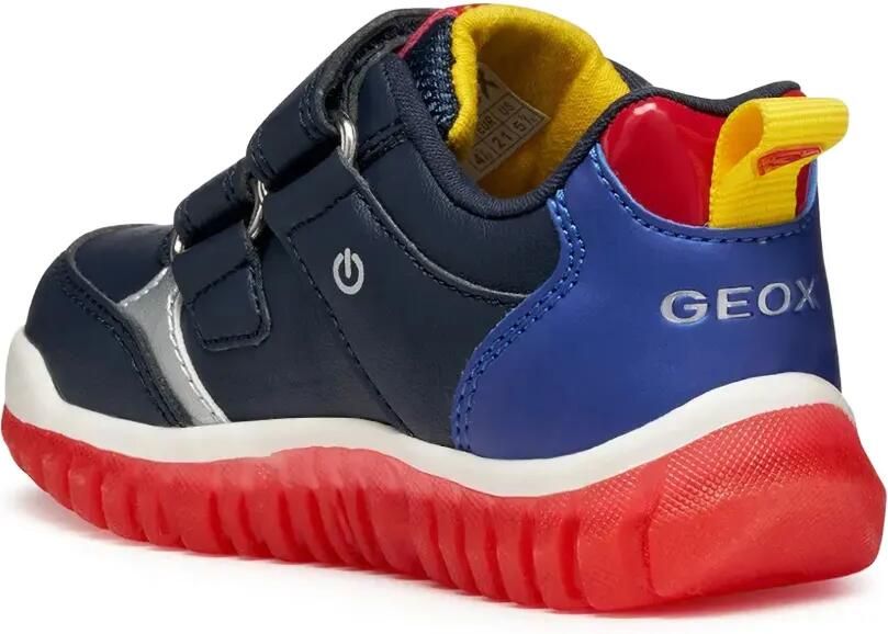 Geox Kids Lightyloo sneakers met logoband Blauw - Foto 3