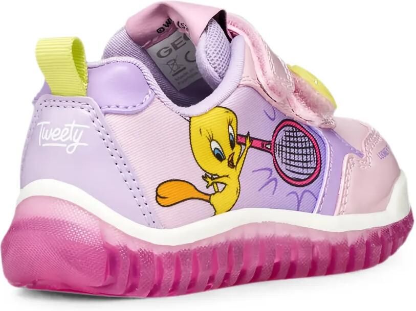Geox Kids Lightyloo Toddle Tweety sneakers met print Paars - Foto 2
