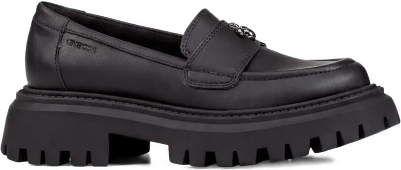 Geox Kids Loafers met chunky zool Zwart - Foto 4