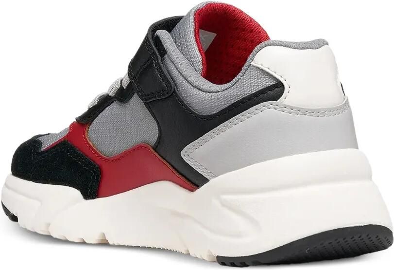 Geox Kids Loftus sneakers met colourblocking en vlakken Grijs - Foto 2
