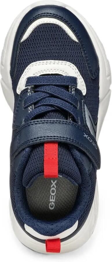 Geox Kids Loftus mesh sneakers met klittenband Blauw - Foto 3
