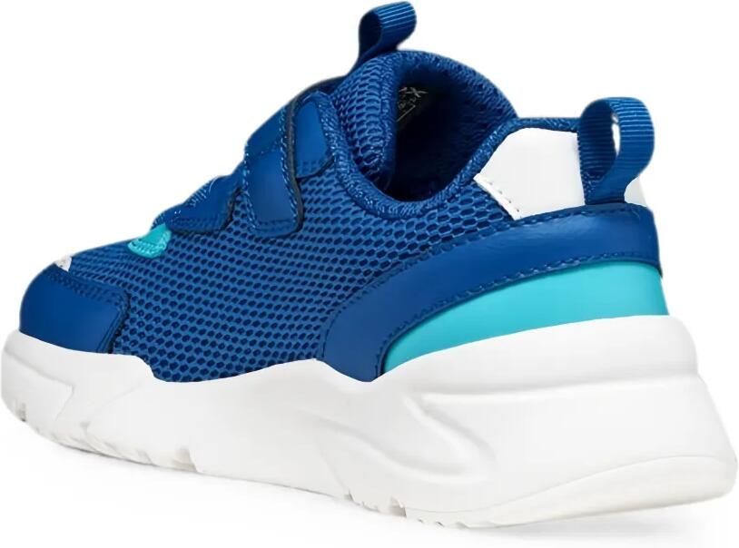 Geox Kids Loftus mesh sneakers met klittenband Blauw - Foto 3