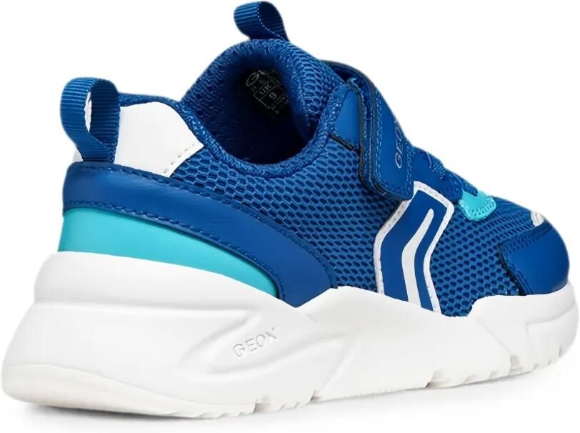 Geox Kids Loftus mesh sneakers met klittenband Blauw - Foto 2