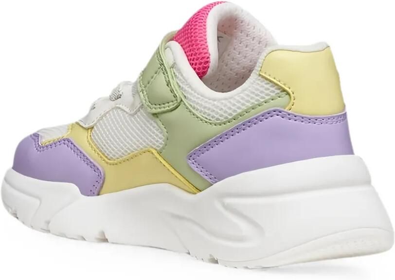 Geox Kids Loftus sneakers met klittenband Wit - Foto 3