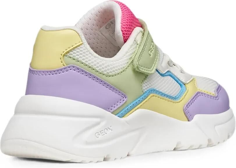 Geox Kids Loftus sneakers met klittenband Wit - Foto 2