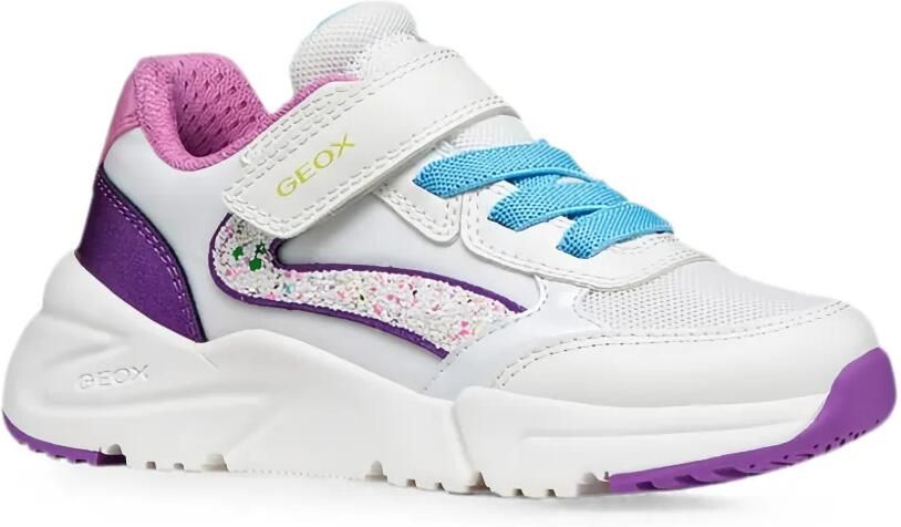 Geox Kids Loftus sneakers met klittenband Wit