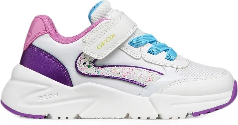 Geox Kids Loftus sneakers met klittenband Wit - Foto 5