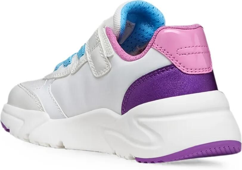 Geox Kids Loftus sneakers met klittenband Wit - Foto 3