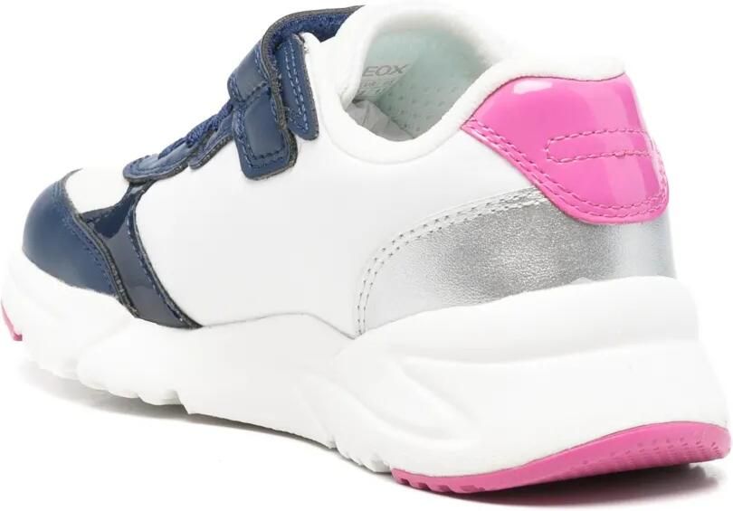 Geox Kids Loftus sneakers met vlak met glitters Wit