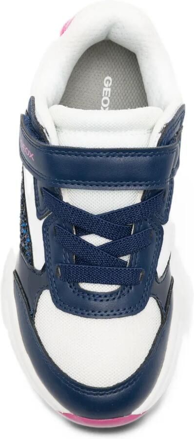 Geox Kids Loftus sneakers met vlak met glitters Wit - Foto 2