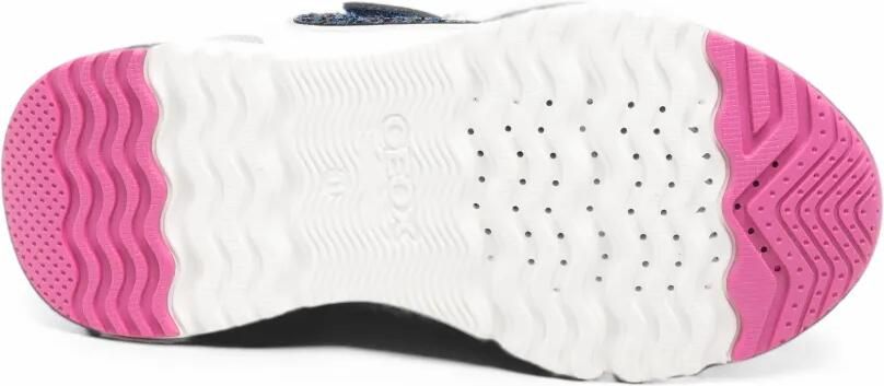 Geox Kids Loftus sneakers met vlak met glitters Wit - Foto 4