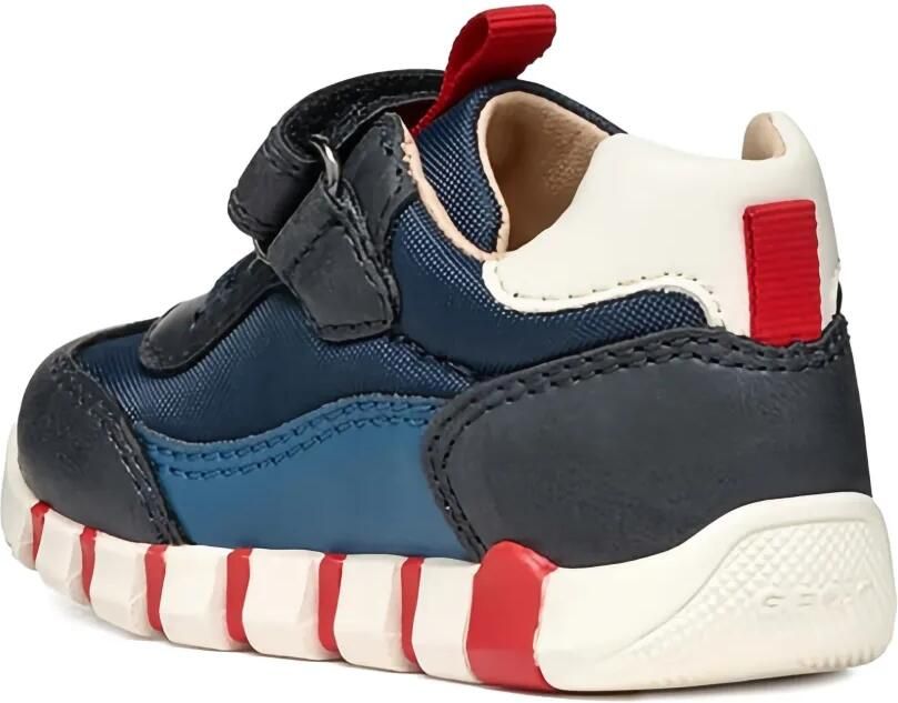 Geox Kids Low-top sneakers met band Blauw - Foto 3