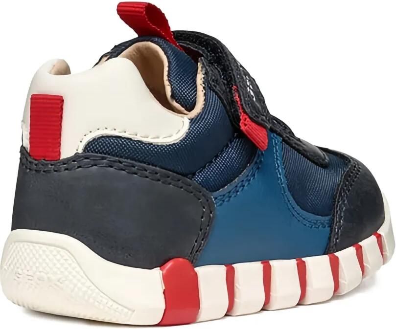 Geox Kids Low-top sneakers met band Blauw - Foto 2