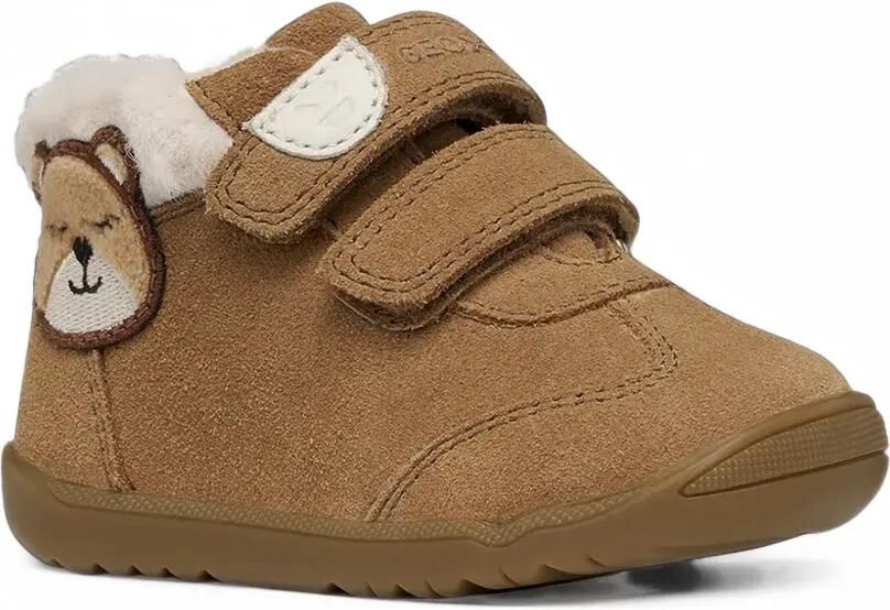 Geox Kids Macchia bear-patch touch-strap ankle boots Bruin - Foto 4
