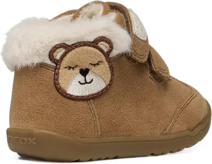 Geox Kids Macchia bear-patch touch-strap ankle boots Bruin - Foto 3