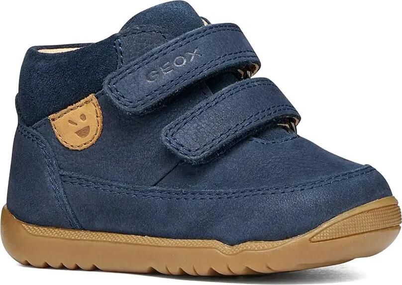 Geox Kids Macchia enkellaarzen met klittenband Blauw