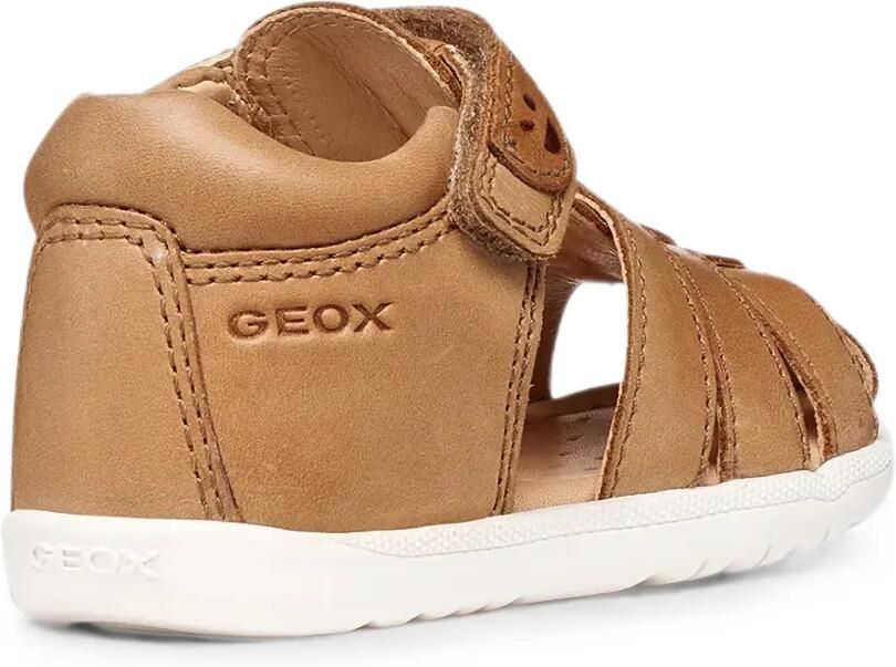 Geox Kids Macchia leren sandalen met klittenband Bruin - Foto 2