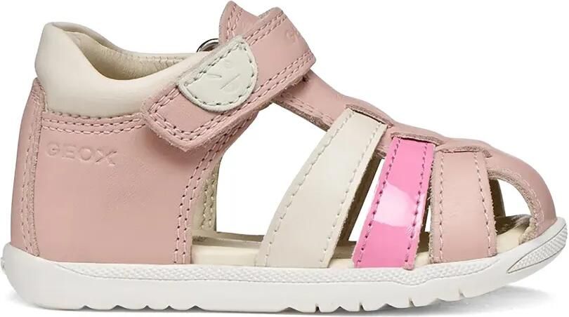 Geox Kids Macchia leren sandalen met klittenband Roze