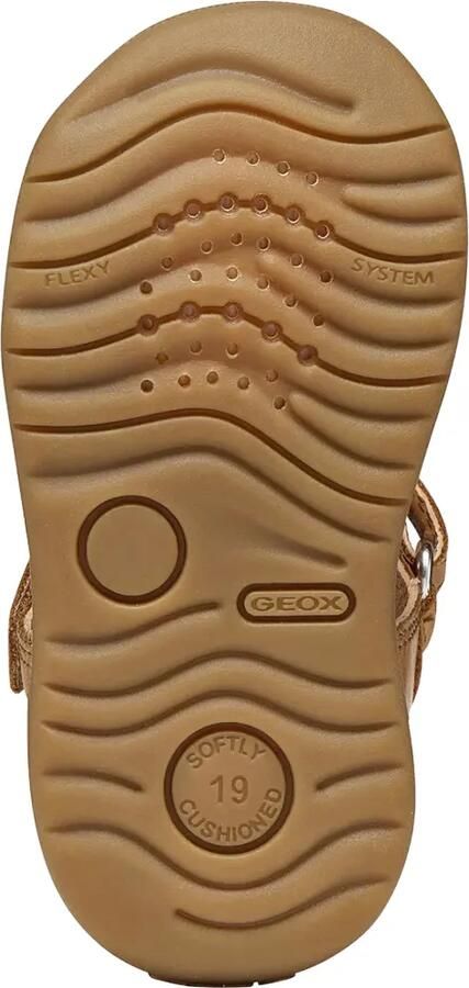 Geox Kids Macchia sandalen met klittenband en gesloten neus Beige - Foto 5