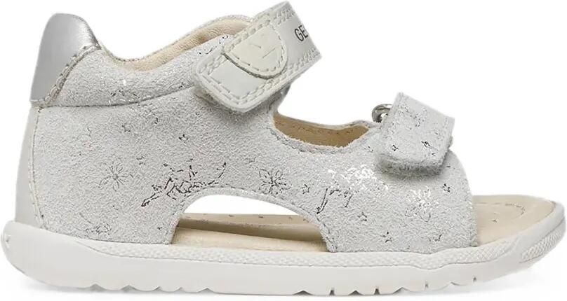 Geox Kids Macchia sandalen met klittenband en glitters-effect Zilver - Foto 5