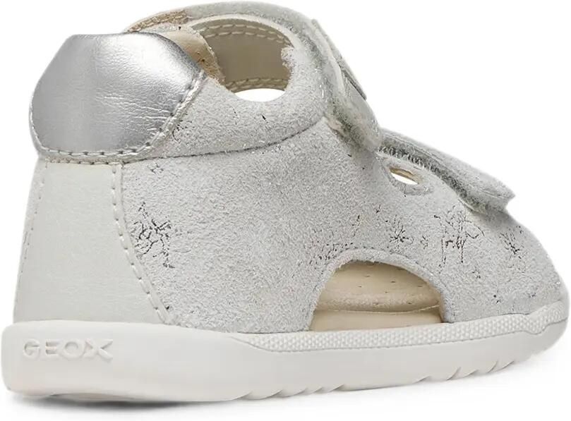 Geox Kids Macchia sandalen met klittenband en glitters-effect Zilver - Foto 2
