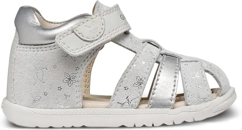 Geox Kids Macchia sandalen met klittenband en glitters-effect Zilver - Foto 5