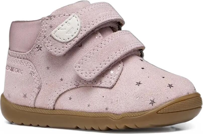 Geox Kids Macchia sneakers met klittenband en ster-print Roze - Foto 4