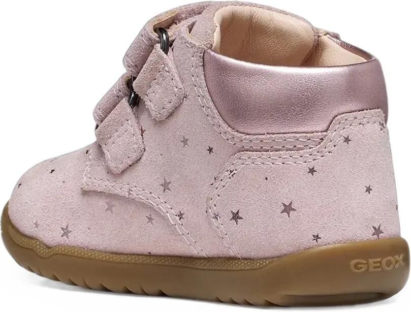 Geox Kids Macchia sneakers met klittenband en ster-print Roze - Foto 3