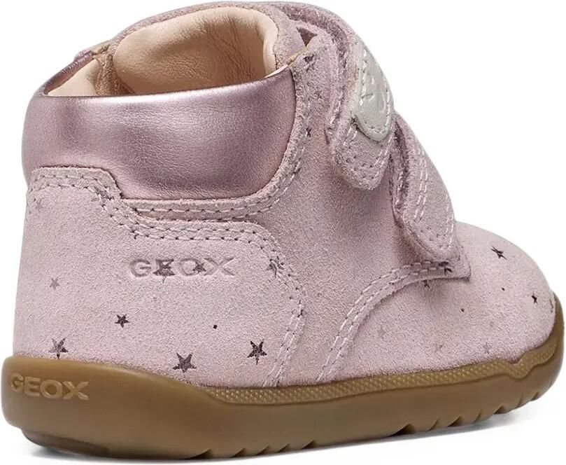 Geox Kids Macchia sneakers met klittenband en ster-print Roze - Foto 2
