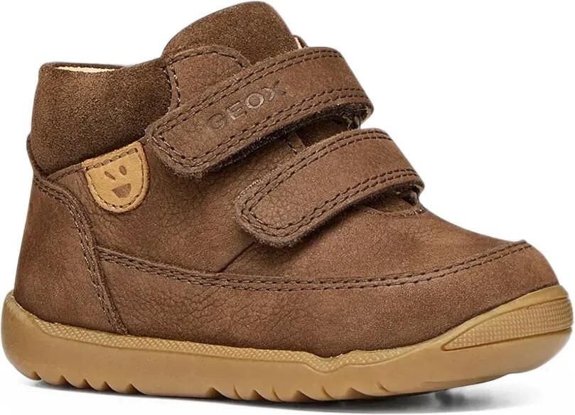 Geox Kids Macchia touch-strap leather ankle boots Bruin - Foto 3