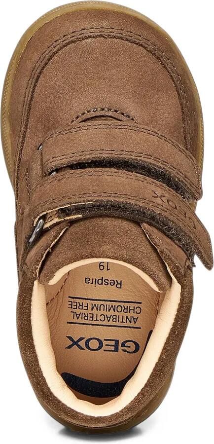 Geox Kids Macchia touch-strap leather ankle boots Bruin - Foto 4