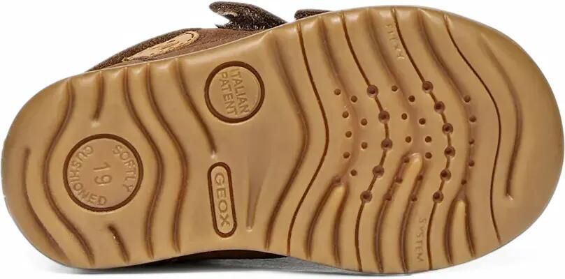 Geox Kids Macchia touch-strap leather ankle boots Bruin - Foto 5