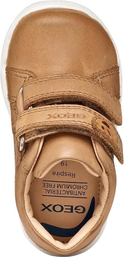 Geox Kids Macchia touch-strap sneakers Bruin - Foto 4