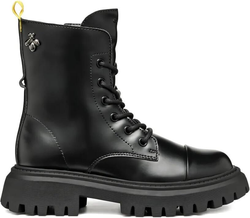 Geox Kids Maquinnens combat boots Zwart
