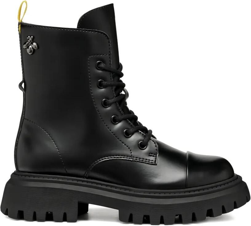Geox Kids Maquinnens combat boots Zwart