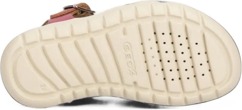Geox Kids metallic crossover-strap sandals Roze - Foto 5