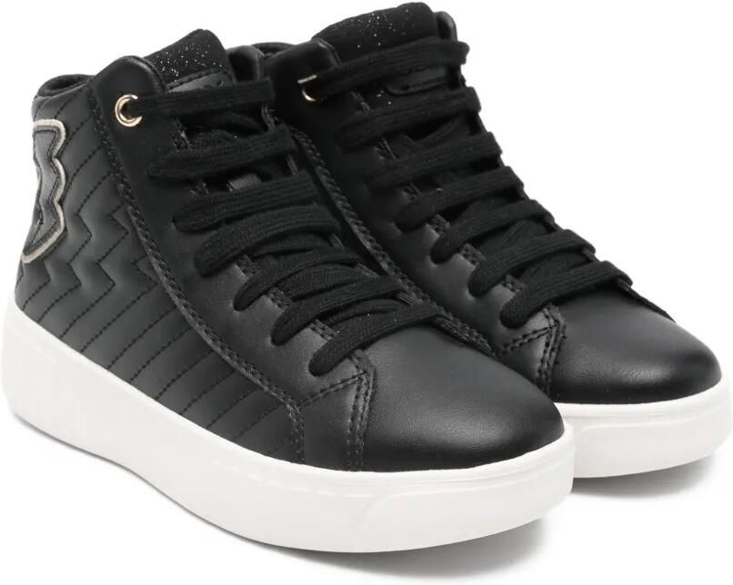 Geox Kids Mikirosh sneakers met rits Zwart
