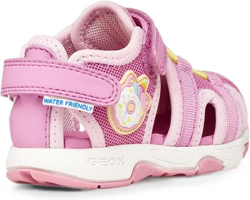 Geox Kids Multy mesh sandalen met klittenband Roze - Foto 2