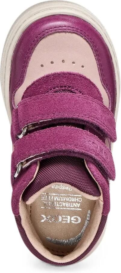 Geox Kids Nashik sneakers met colourblocking en klittenband Paars - Foto 4