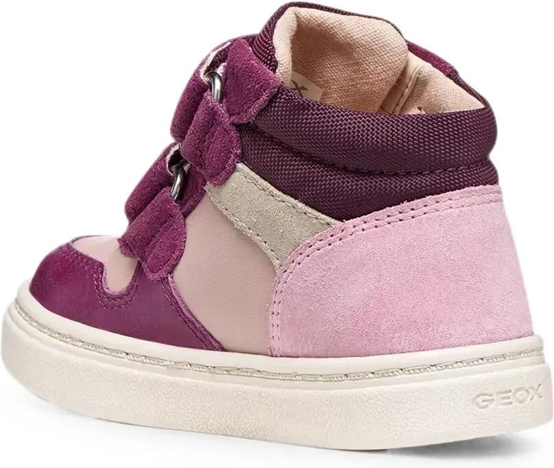 Geox Kids Nashik sneakers met colourblocking en klittenband Paars - Foto 2
