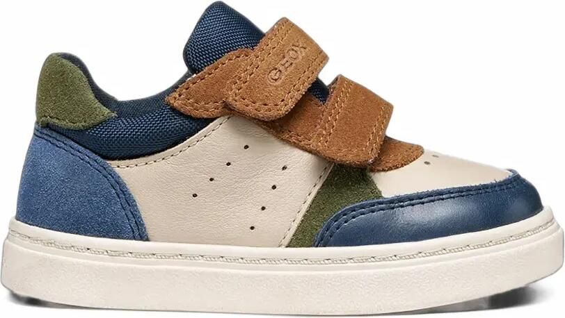 Geox Kids Nashik sneakers met klittenband Beige